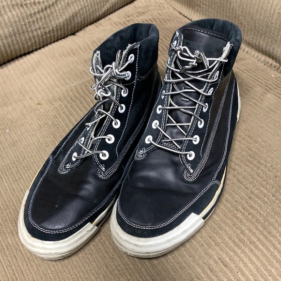 Timberland Boots Shoes Retro black leather hi-top 62544 13 Men’s - Picture 1 of 12